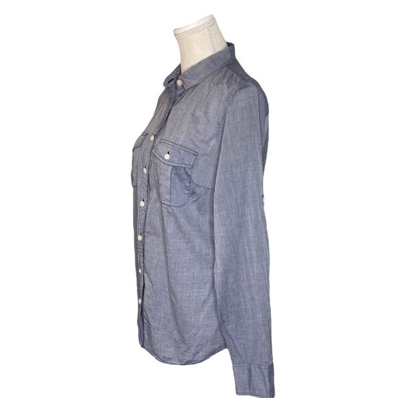 The Perfect Shirt by J.Crew - 100% Cotton Button Down with Front Patch Pockets S - Picture 3 of 7